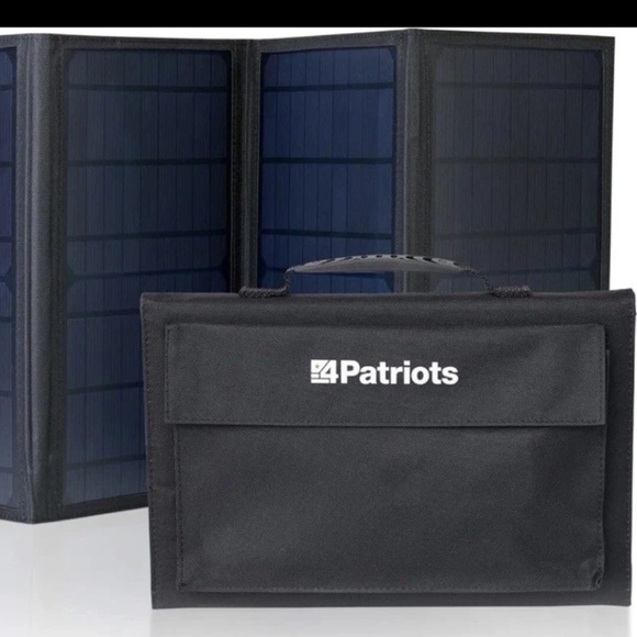 4Patriots: 40-Watt Solar Panel - Portable, Foldable, 4 Panels, - 5V NEW - Picture 1 of 7